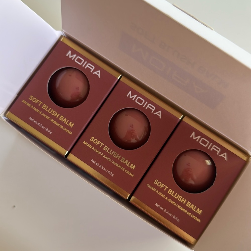 (set of 3) MOIRA Soft Blush Balm (012, Talk 2 me)